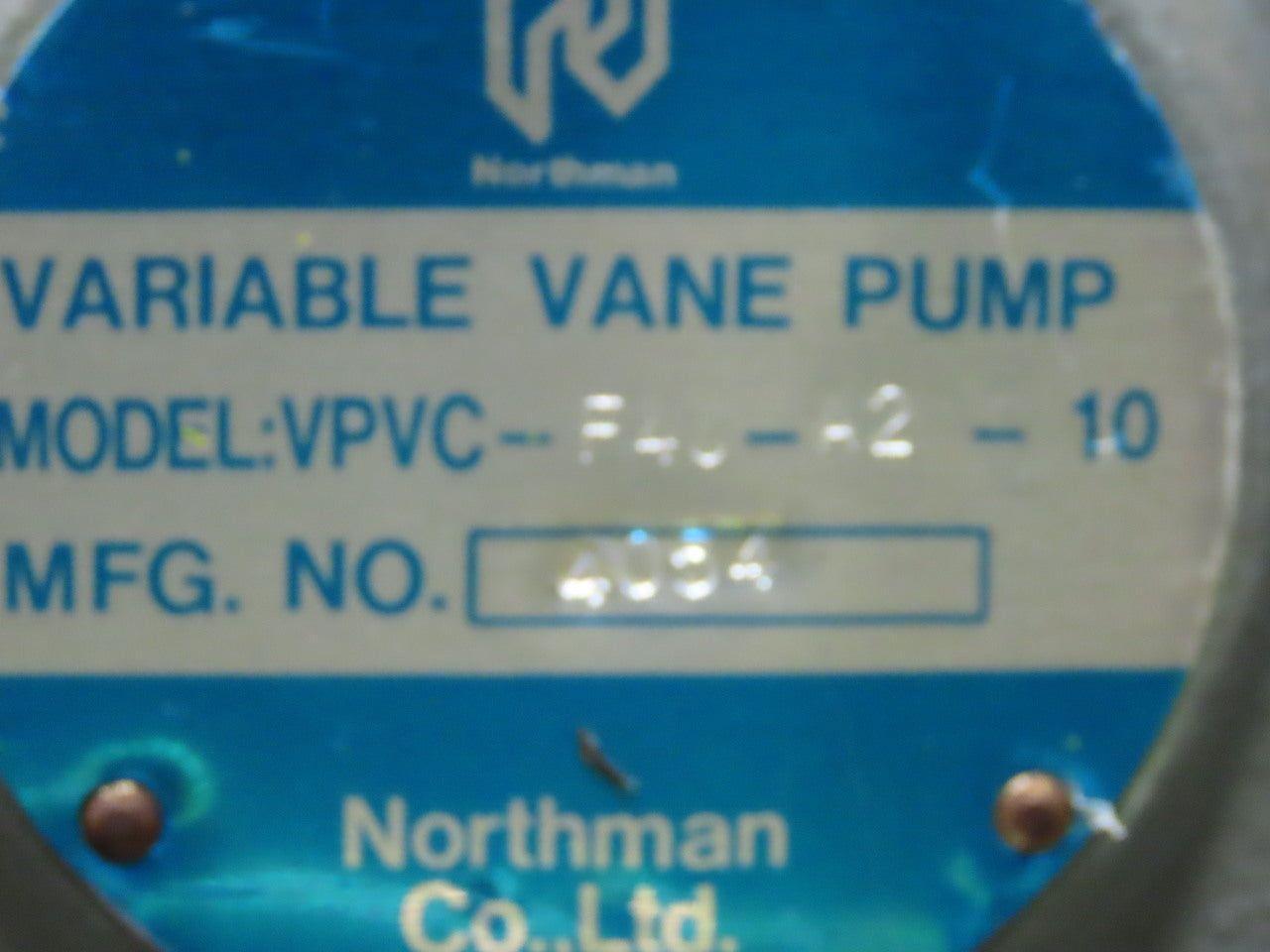 Northman VPVC-F40-A2-10 5Hp 208/230-460V Hydraulic Power Unit 10.5GPM 200-500PSI