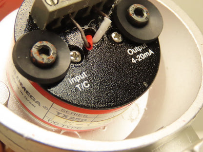 Omega TX250 Two Wire T/C Thermocouple Transmitter W/Housing & 10" probe