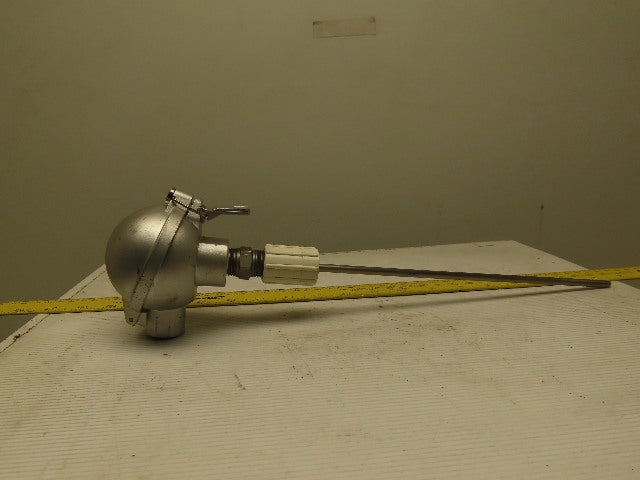 Omega TX250 Two Wire T/C Thermocouple Transmitter W/Housing & 10" probe