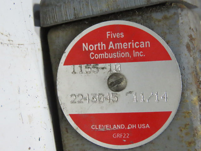 North American 1155-10 Combustion System Butterfly Valve Damper