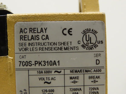 Allen Bradley 700S-PK310A1/D AC Relay Series D