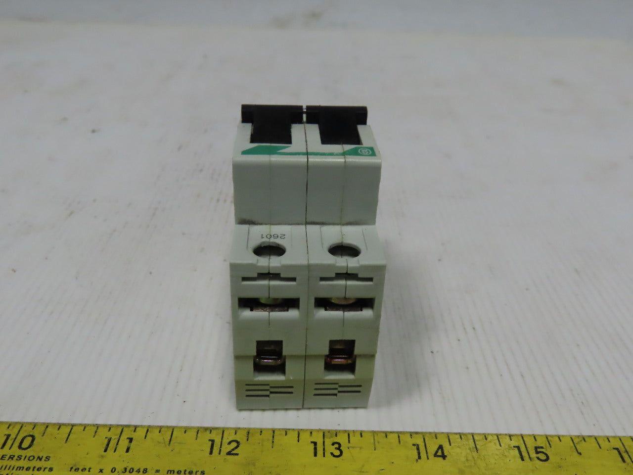 Moeller FAZ6-2-C32 32AMP 2 Pole Circuit Breaker DIN Rail Mount