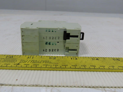 Moeller FAZ6-2-C32 32AMP 2 Pole Circuit Breaker DIN Rail Mount