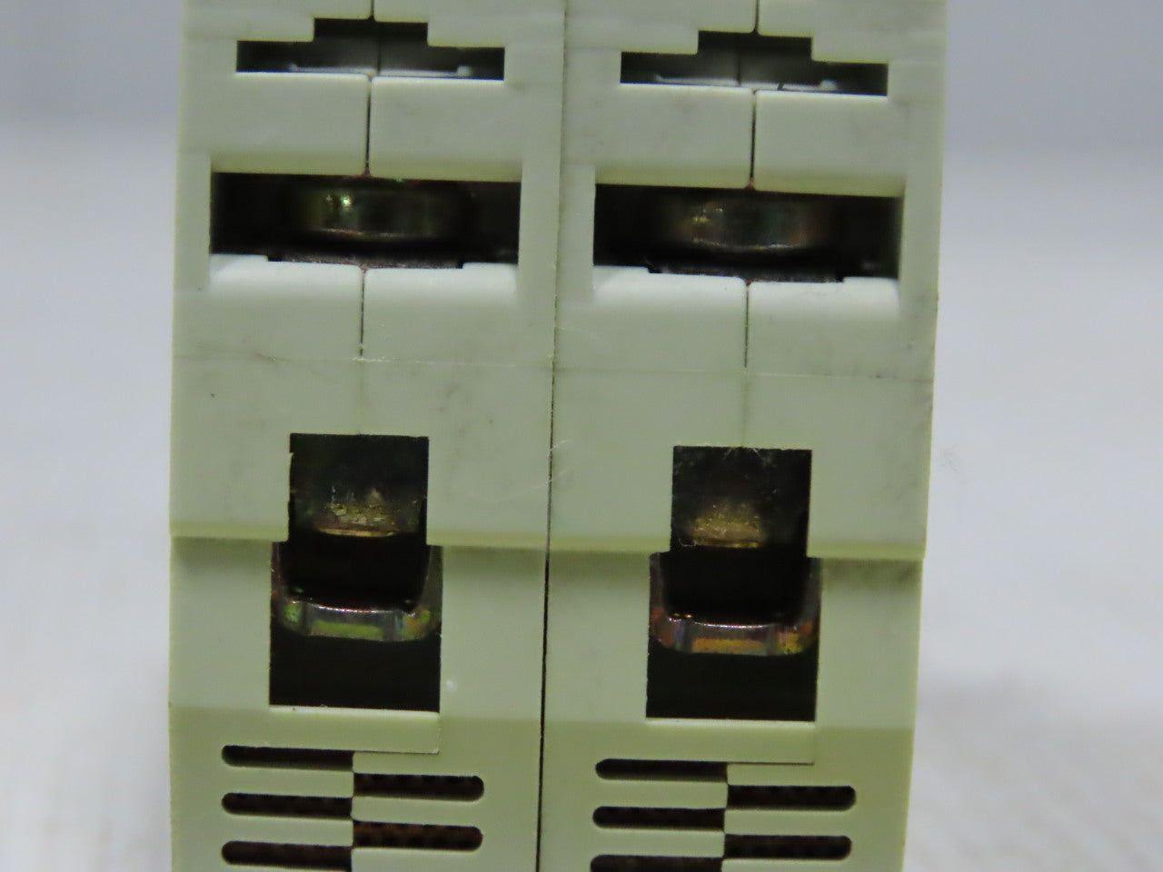 Moeller FAZ6-2-C32 32AMP 2 Pole Circuit Breaker DIN Rail Mount