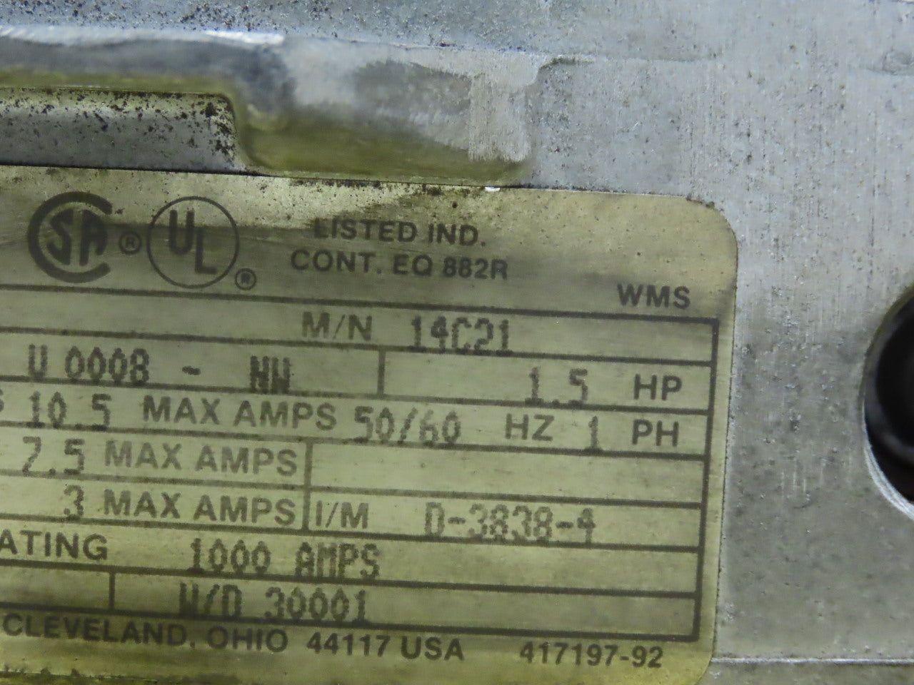 Reliance Electric 14C21 Minpak Plus Drive 1.5HP