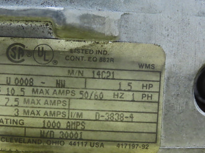 Reliance Electric 14C21 Minpak Plus Drive 1.5HP