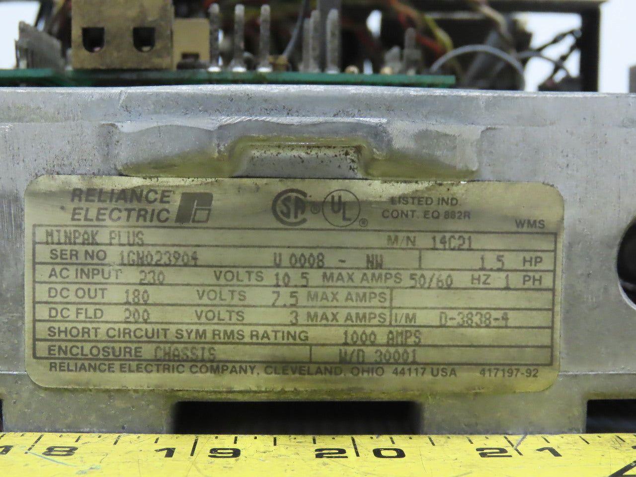 Reliance Electric 14C21 Minpak Plus Drive 1.5HP