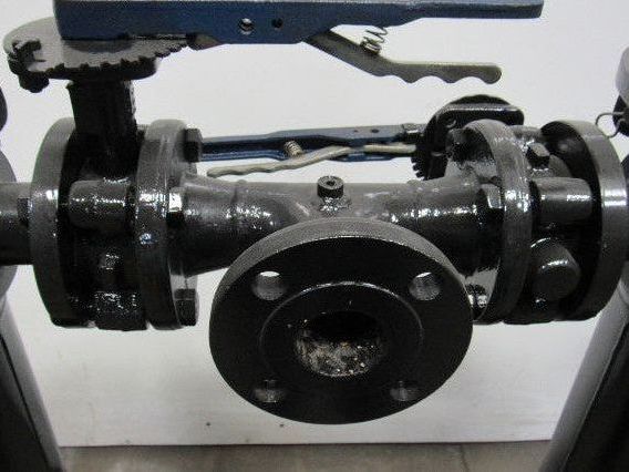 Parker 0835-1845 Dual Filter Housing Basket Strainer W/Valves 2" Flanged