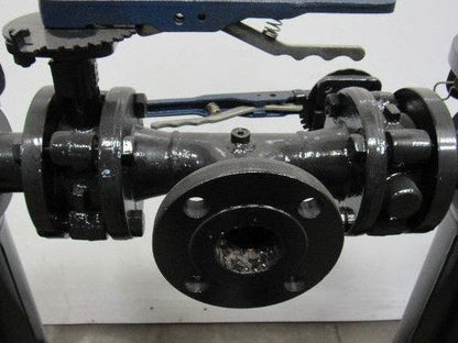 Parker 0835-1845 Dual Filter Housing Basket Strainer W/Valves 2" Flanged