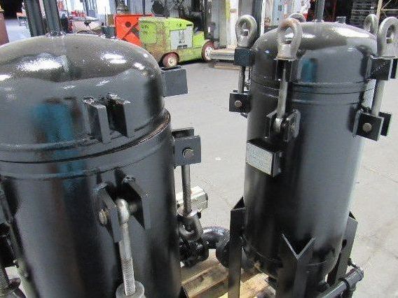 Rosedale 16-30-4F-1-150-CBSB Steel Duplex Vessel 2 Pot Filter Strainer Basket