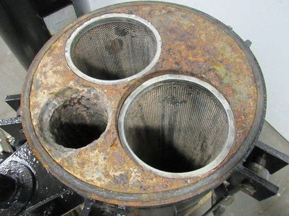 Rosedale 16-30-4F-1-150-CBSB Steel Duplex Vessel 2 Pot Filter Strainer Basket