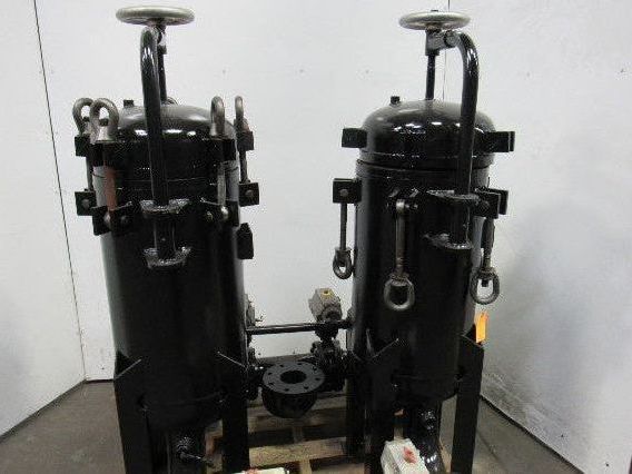 Rosedale 16-30-4F-1-150-CBSB Steel Duplex Vessel 2 Pot Filter Strainer Basket