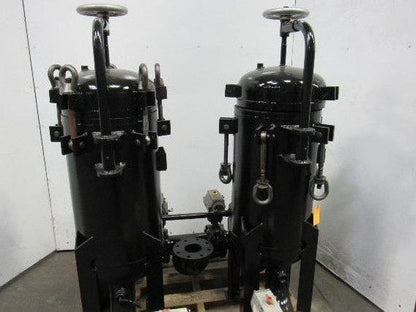 Rosedale 16-30-4F-1-150-CBSB Steel Duplex Vessel 2 Pot Filter Strainer Basket
