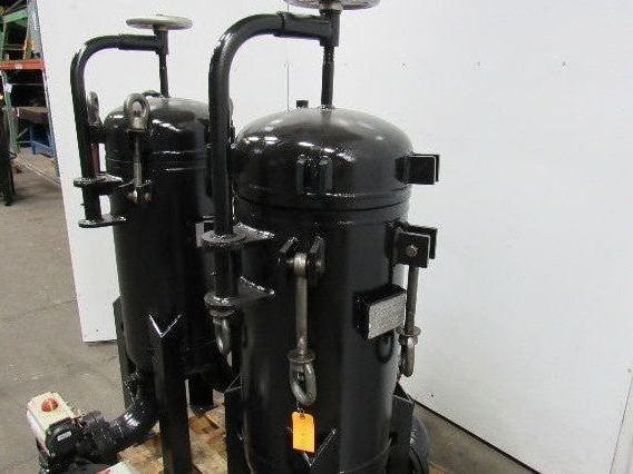 Rosedale 16-30-4F-1-150-CBSB Steel Duplex Vessel 2 Pot Filter Strainer Basket