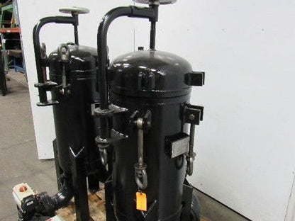 Rosedale 16-30-4F-1-150-CBSB Steel Duplex Vessel 2 Pot Filter Strainer Basket