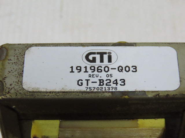 GTI 191960-Q03 Rev 05 GT-B243 Transformer