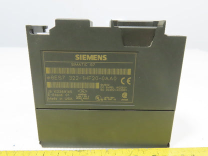 Siemens 6ES7 322-1HF20-0AA0 Simatic S7 Output Module 230V 5A DIN Rail Mount