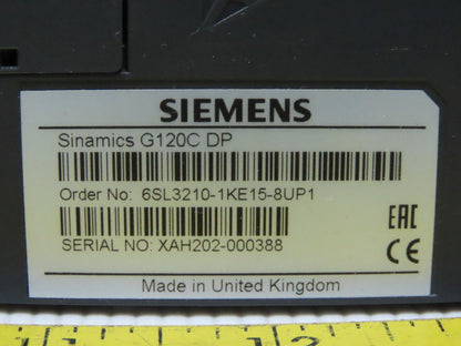 Siemens 6SL3210-1KE15-8UP1 Sinamics G120C DP 380-480V 7.4A