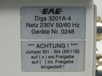 EAE DIGA3201A-4 Jam Monitoring Unit 230V 50/60Hz