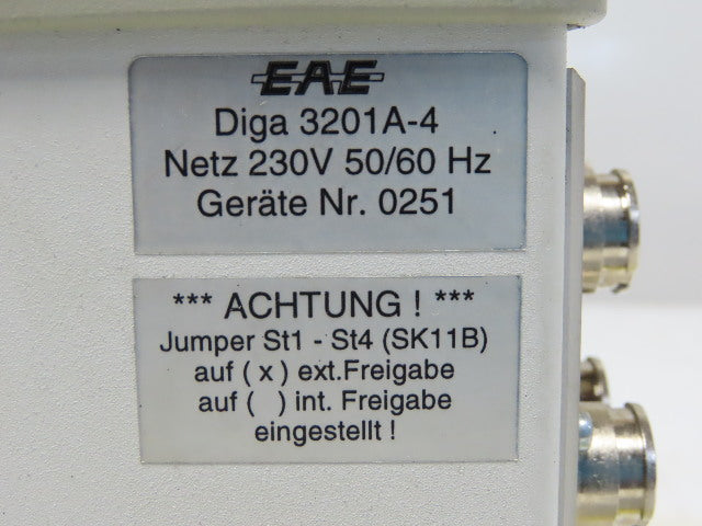 EAE DIGA3201A-4 Jam Monitoring Unit 230V 50/60Hz