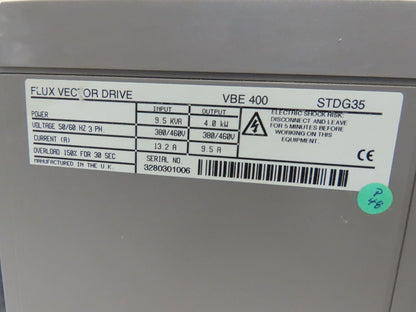 Control Techniques VBE400 STDG35 Flux Vector Drive 4.0Kw 380-460V 13.2A