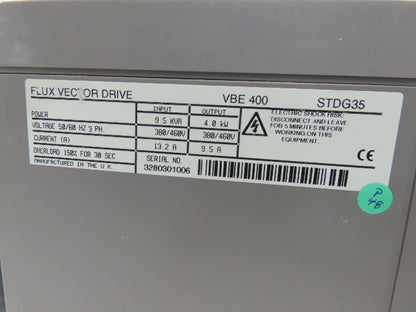 Control Techniques VBE400 STDG35 Flux Vector Drive 4.0Kw 380-460V 13.2A