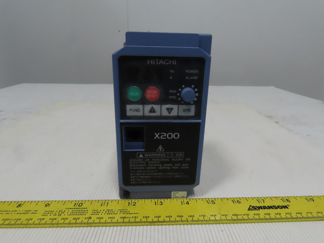 Hitachi X200-002NFU Inverter 0.2(1/4)HP  200-240V 3Phase 3.1A