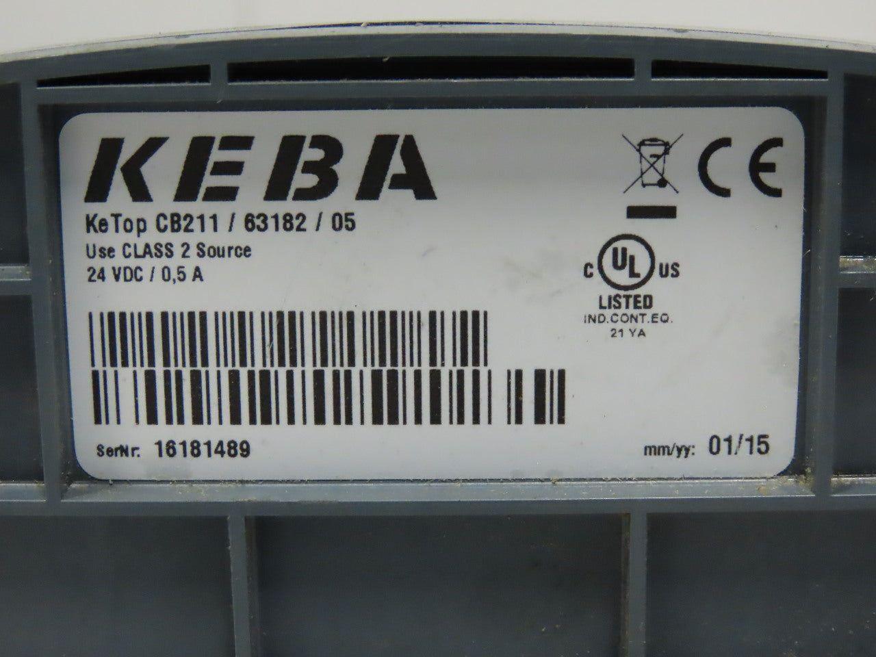 Keba KETOP CB211 Connection Box 24VDC 0.5A