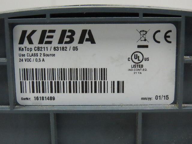 Keba KETOP CB211 Connection Box 24VDC 0.5A