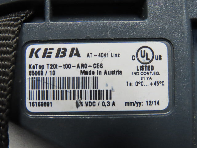 Keba T20T-T00-AR0-CE6 KETOP CB211 Teach Pendant Stylus Pen Connection Box 24VDC