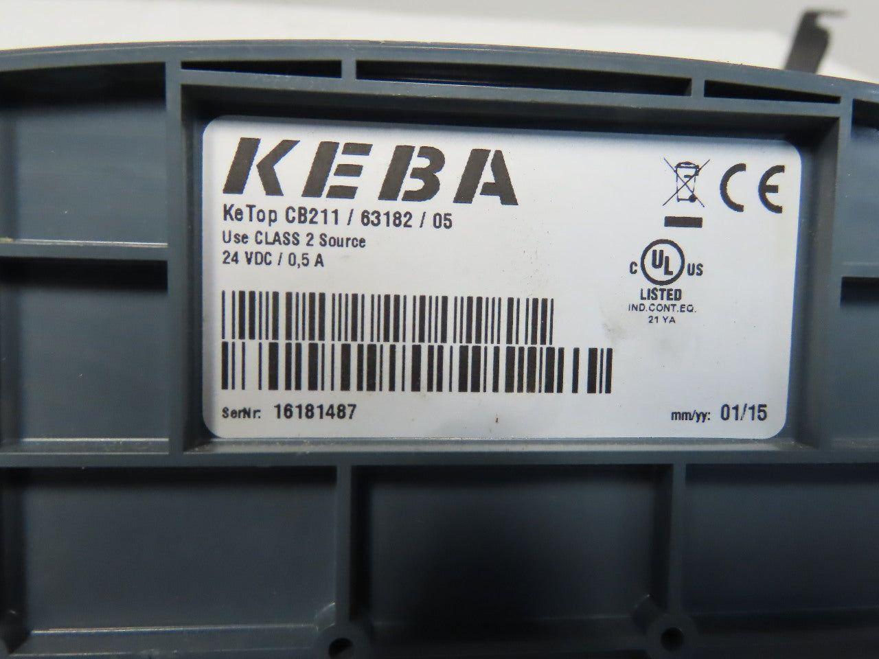 Keba T20T-T00-AR0-CE6 KETOP CB211 Teach Pendant Stylus Pen Connection Box 24VDC