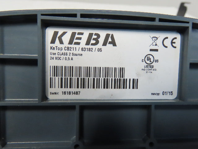 Keba T20T-T00-AR0-CE6 KETOP CB211 Teach Pendant Stylus Pen Connection Box 24VDC