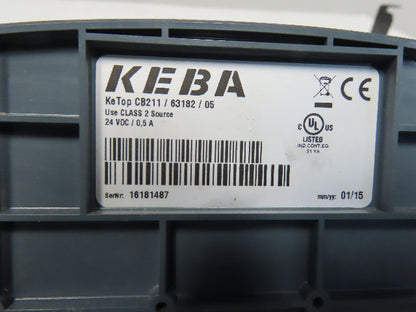 Keba T20T-T00-AR0-CE6 KETOP CB211 Teach Pendant Stylus Pen Connection Box 24VDC