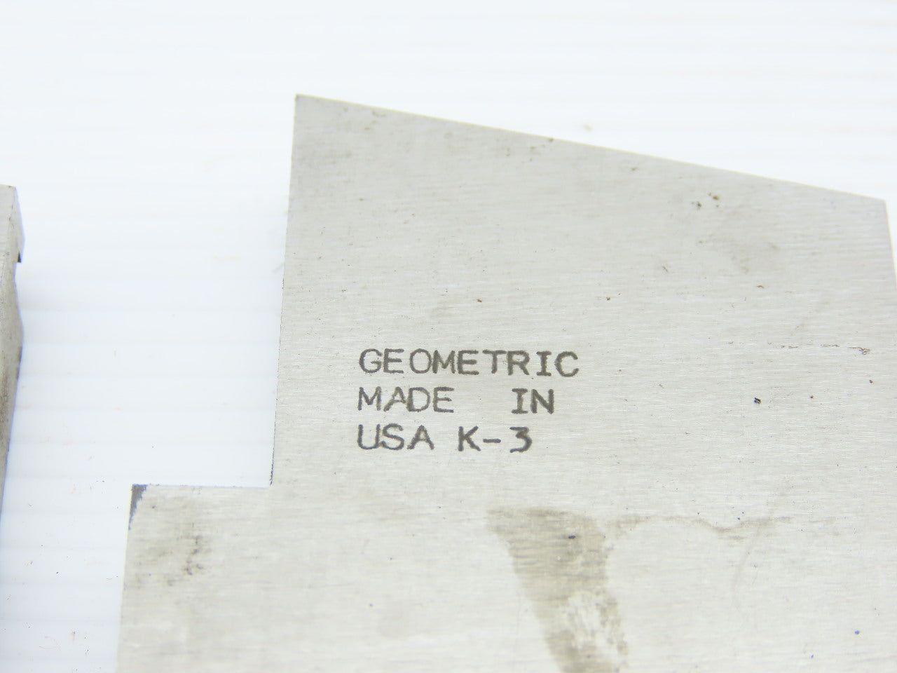 K-3 Geometric A 6-1/4-8 Pipe  1-5 Numbered Set Thread Chaser Die Heads