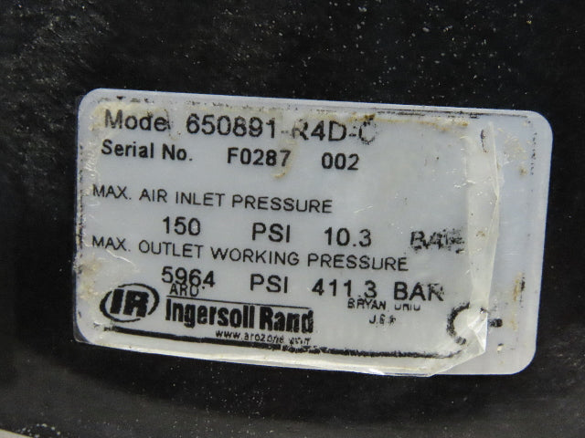 Ingersoll Rand ARO 66234-A4D8 Pneumatic Fluid Piston Pump