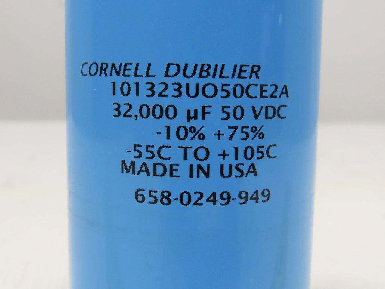 Cornell Dubilier 101323UO50CE2A 658-0249-949 Capacitor 32,000 uF 50 VDC