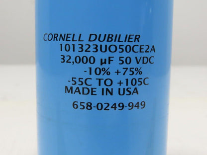 Cornell Dubilier 101323UO50CE2A 658-0249-949 Capacitor 32,000 uF 50 VDC