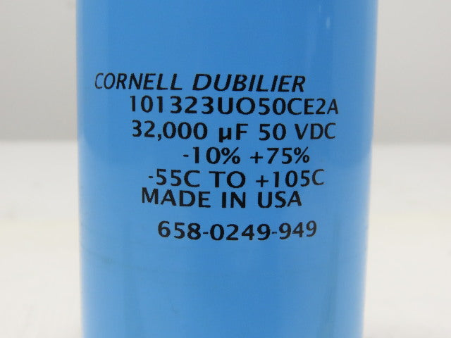 Cornell Dubilier 101323UO50CE2A 658-0249-949 Capacitor 32,000 uF 50 VDC