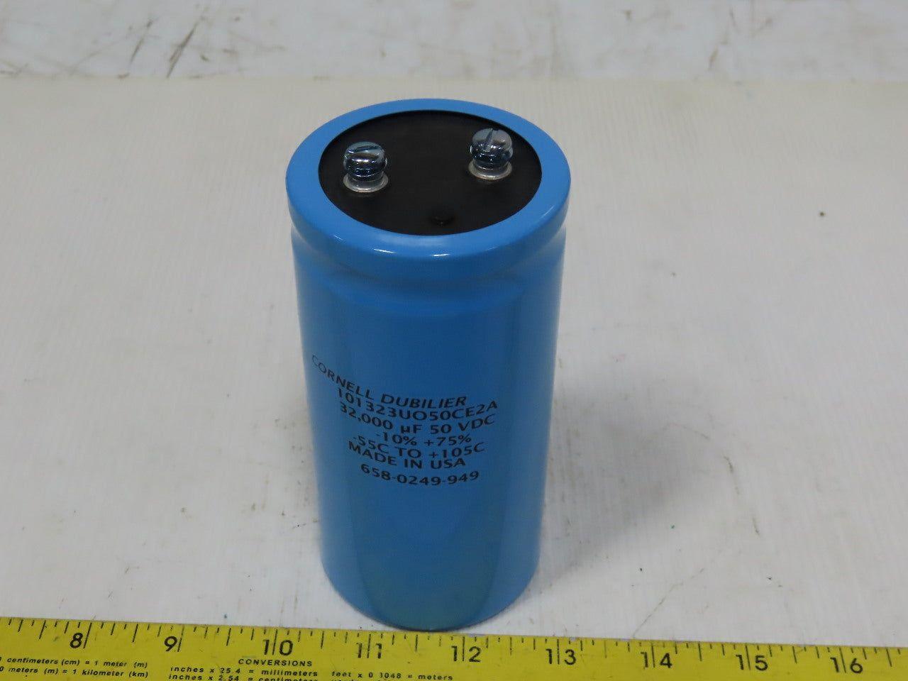 Cornell Dubilier 101323UO50CE2A 658-0249-949 Capacitor 32,000 uF 50 VDC