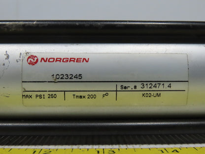 Norgren 1023245 Pneumatic Tie Rod Air Cylinder 2" Bore 13" Stroke 150PSI