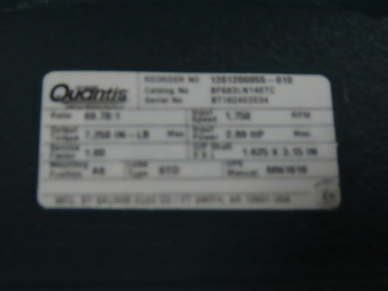 Dodge BF683LN140TC 69.78:1 Ratio 25RPM 140TC Right hand Output Gear Reducer