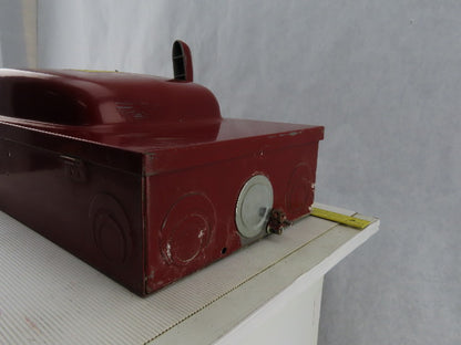 Square D A86343 100A 600V Single Throw Fusible Disconnect Safety Switch
