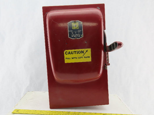 Square D A86343 100A 600V Single Throw Fusible Disconnect Safety Switch