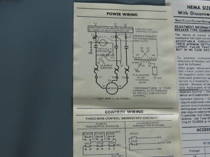 Square D 8538 SCG14 Single Throw Fusible Disconnect Safety SwitchW/Motor Starter