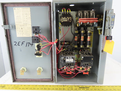 Square D 8810 SCG-1X Ser A Size 1 Reversing /Two-Speed Starter 30A Combo Box