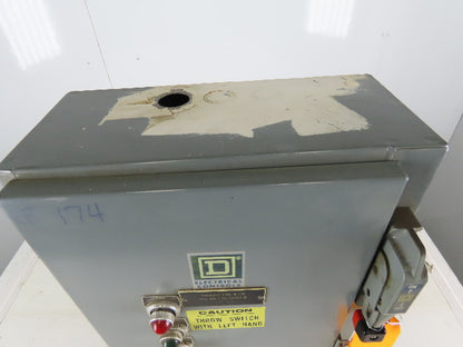Square D 8810 SCG-1X Ser A Size 1 Reversing /Two-Speed Starter 30A Combo Box