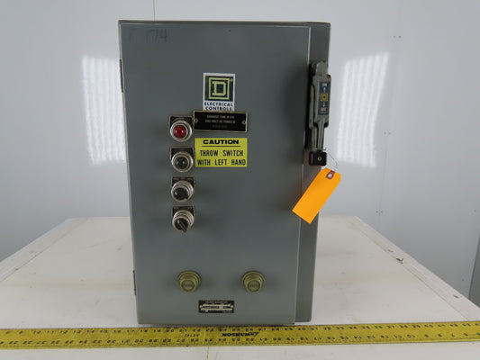Square D 8810 SCG-1X Ser A Size 1 Reversing /Two-Speed Starter 30A Combo Box