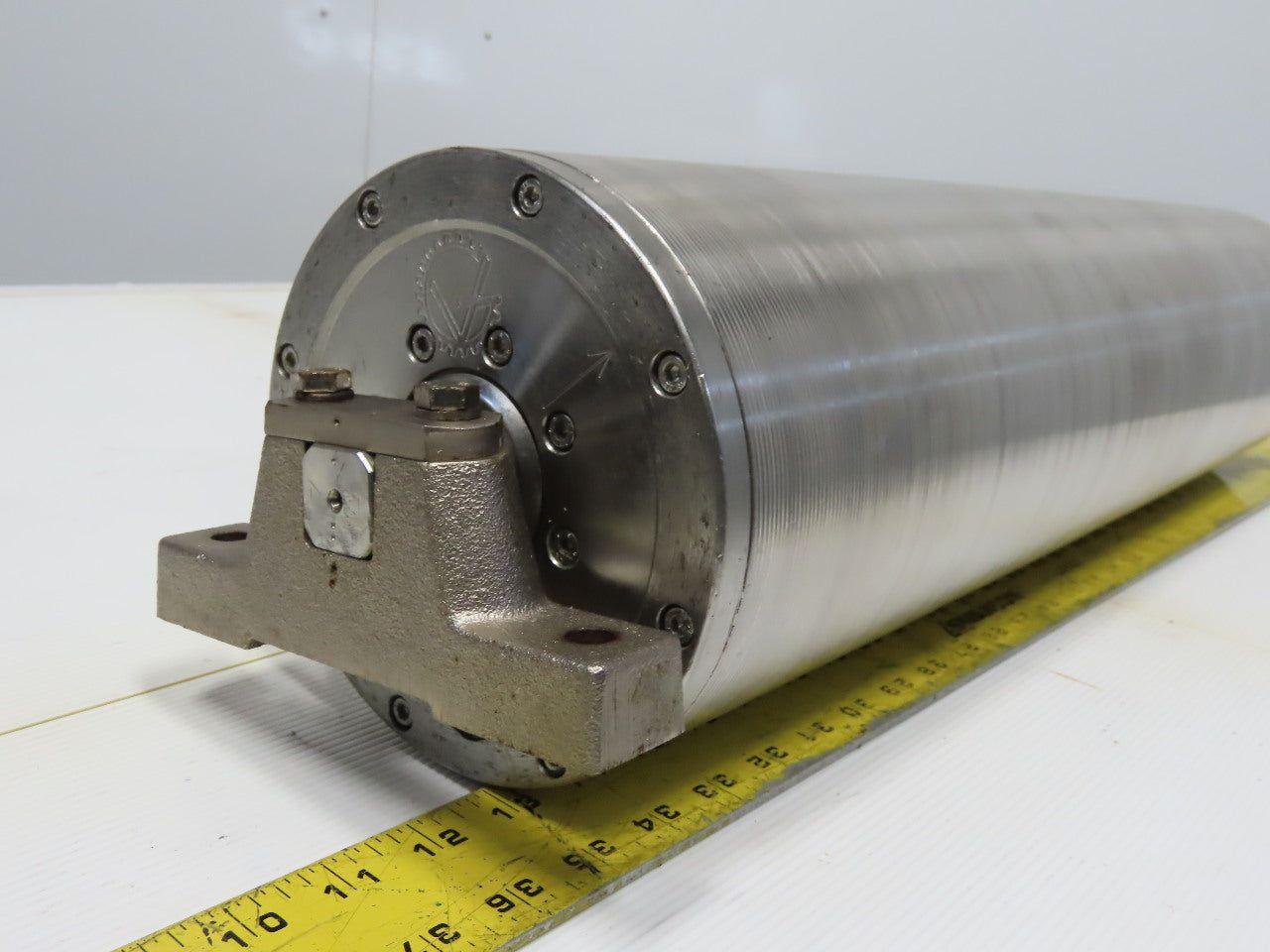 Van Der Graaf TM160B30-475Z 25-1/2" W 460V 3Ph 102FPM Power Drum Conveyor Roller