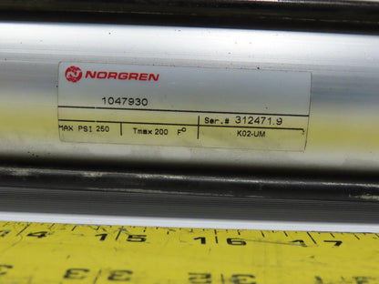 Norgren 1047930 Independent Rods Double Pneumatic Cylinder 2-1/2x18 & 2-1/2x18