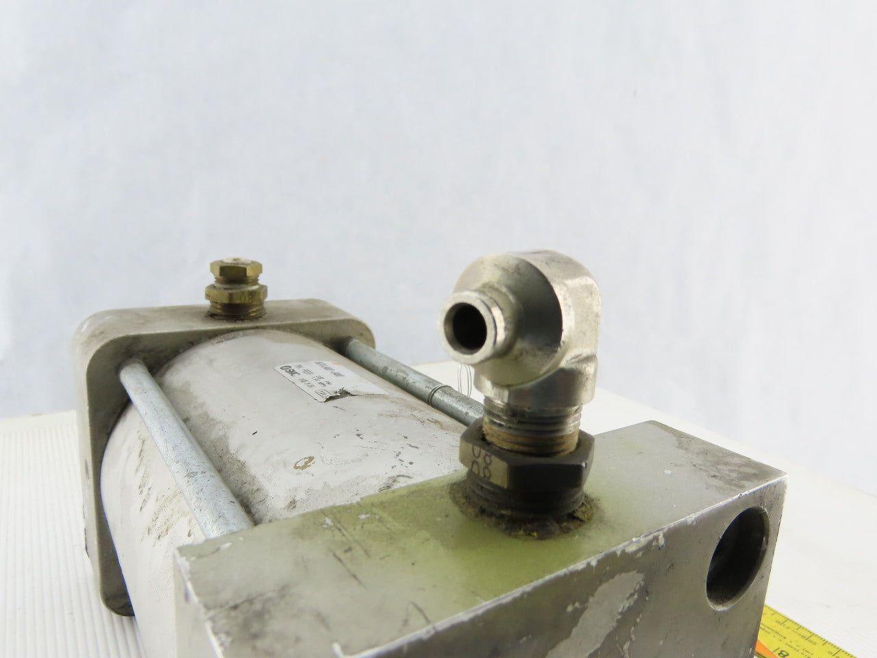 SMC NCA1J400-0400 Air Pneumatic Cylinder 4" Bore 4" Stroke 250 PSI